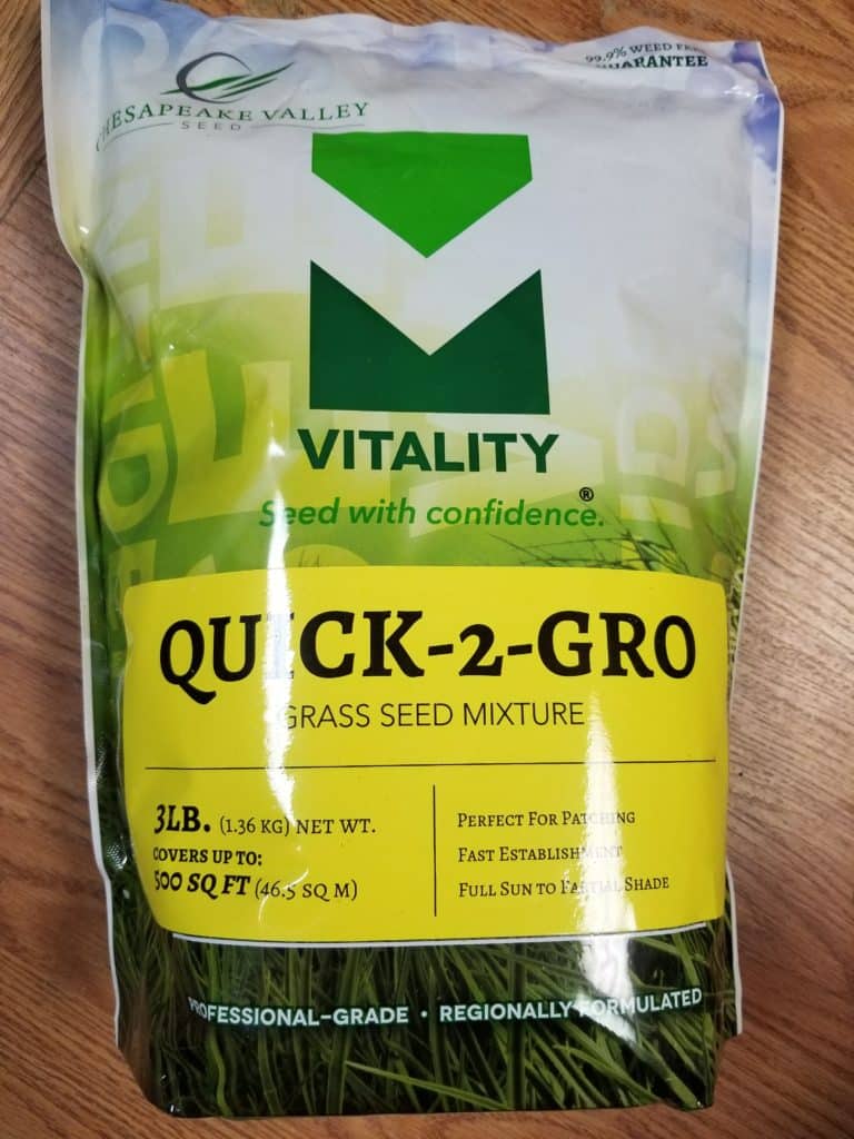 Vitality Quick2Grow Grass Seed 3lb Cumberland, MD Ebyland LLC