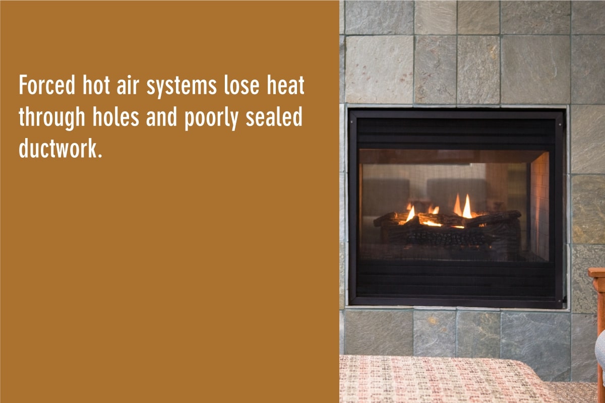 forced air heat systems can lose air through vents