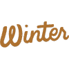 The word "Winter" written in a brown, cursive font.