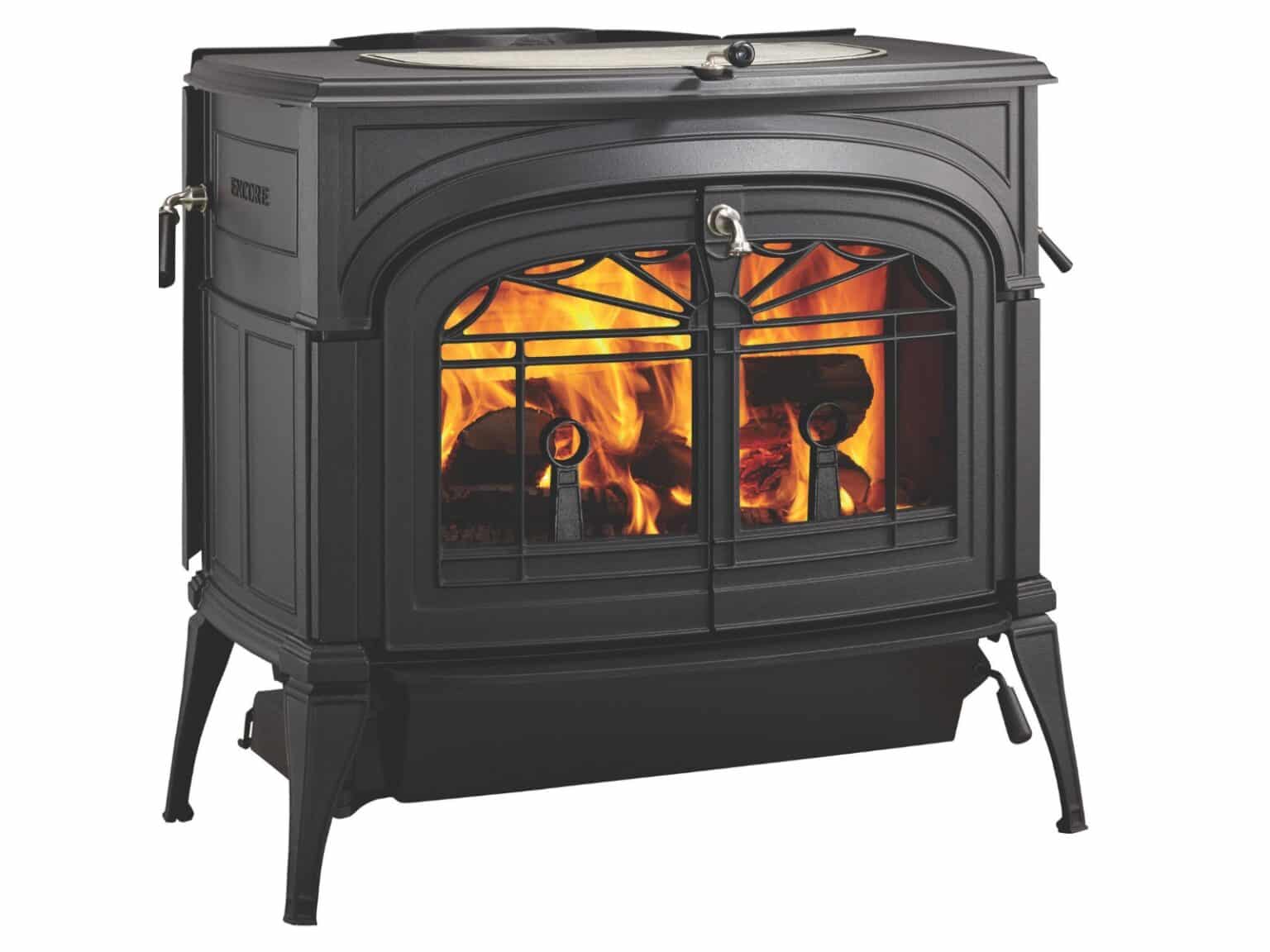 Encore FlexBurn Classic Black Fire Angled Right