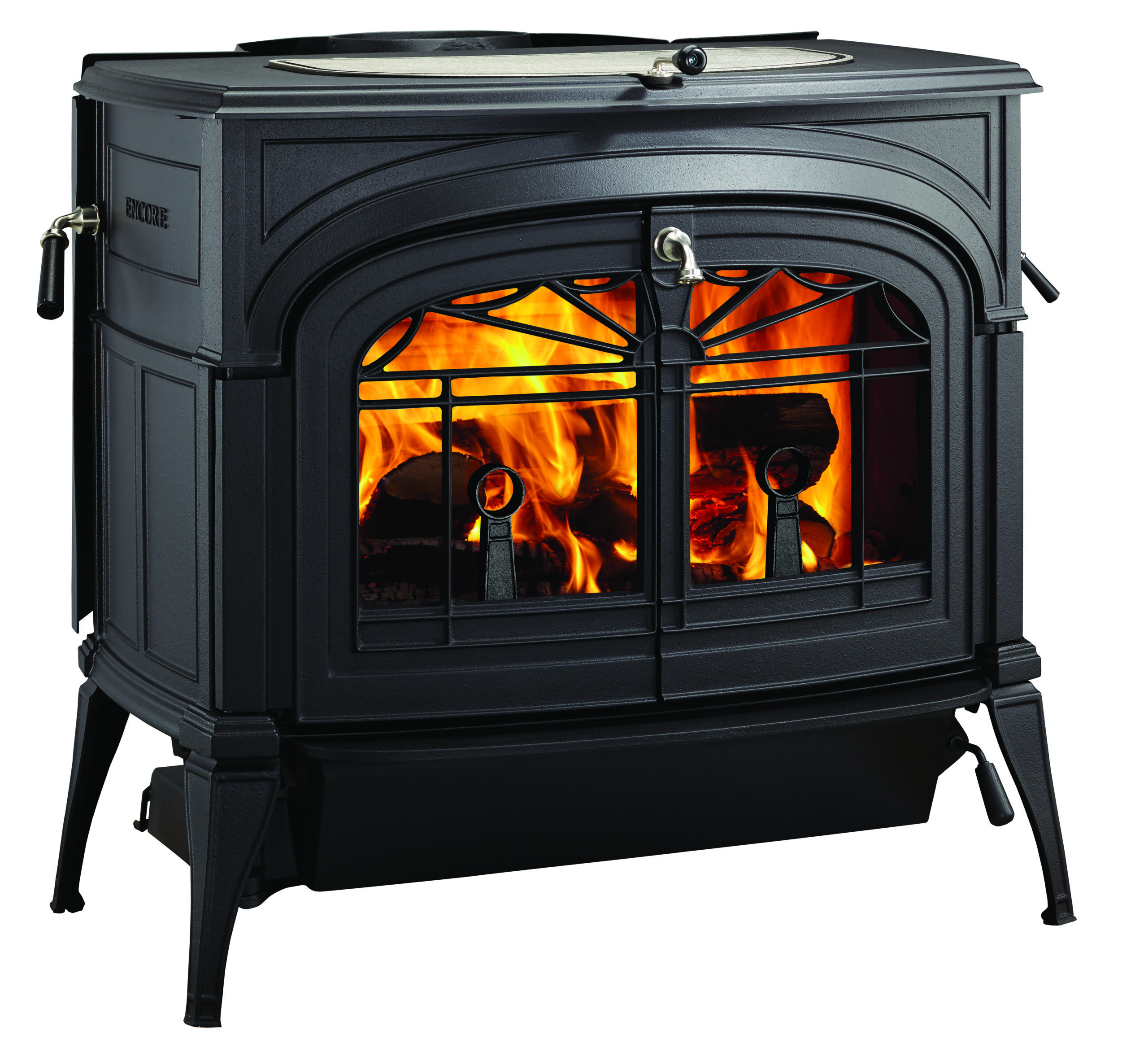 Encore FlexBurn Classic Black Fire Angled Right