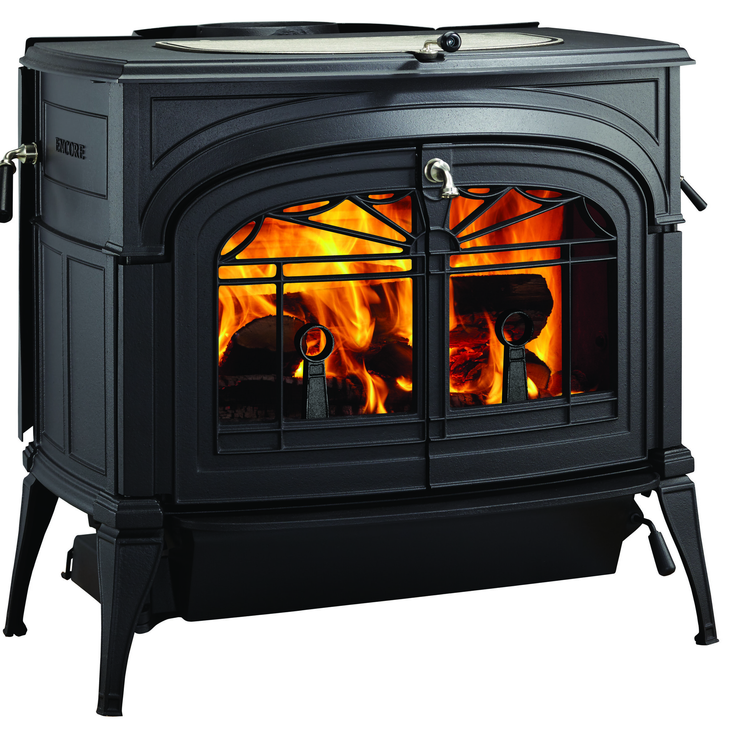 Encore FlexBurn Classic Black Fire Angled Right