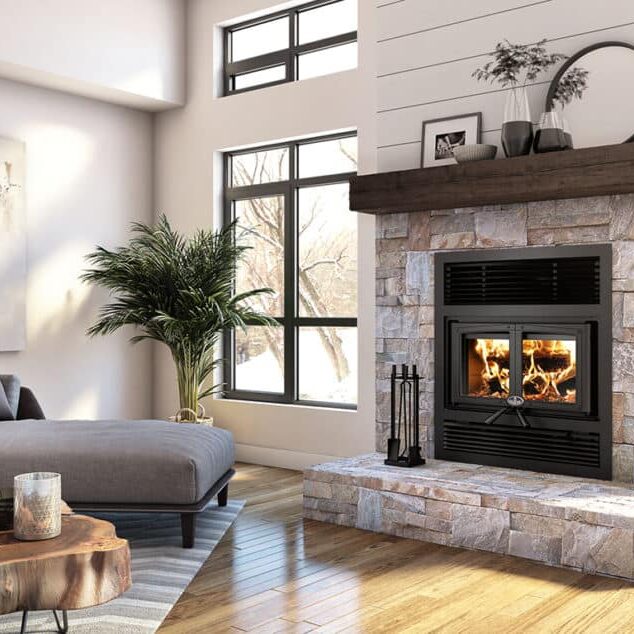 Everest II Wood Fireplace